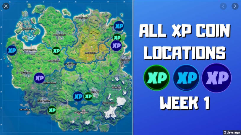 Chapter 2 Season 4 Week 1 Xp Locations Fps Guides